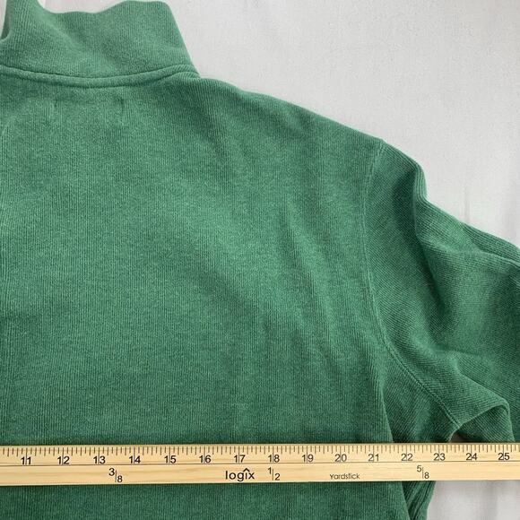 Polo Ralph Lauren Sweater Men’s XL Green Pullover Quarter Zip Sweatshirt Pony - Picture 10 of 10